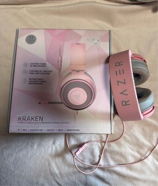 Cascos Gaming Razer Kraken Quartz Rosa