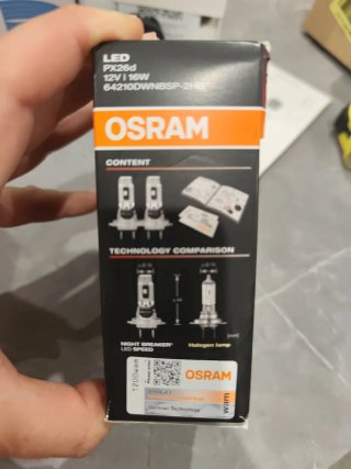 Bombilla LED H7 OSRAM NIGHT BREAKER LED x2