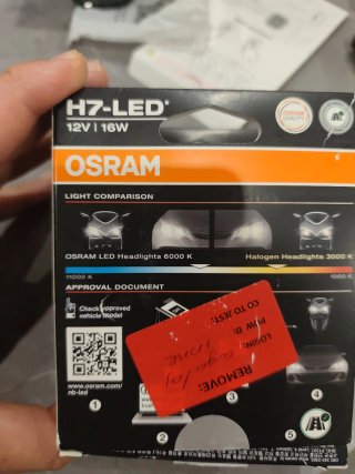 Bombilla LED H7 OSRAM NIGHT BREAKER LED x2