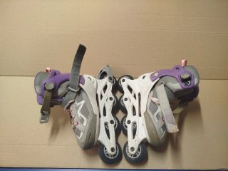 Patines en línea Oxelo morados y grises