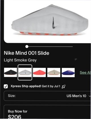 Nike Mind 001 Talla 41 Negro/Blanco