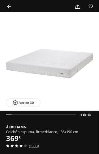 Colchón ÅKREHAMN y canapé BRASÖY de IKEA