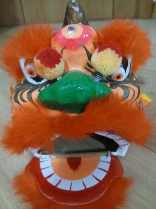 Cabeza de León Chino Naranja