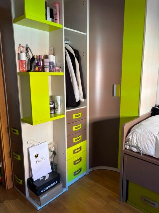 Cama Nido, Armario y Escritorio