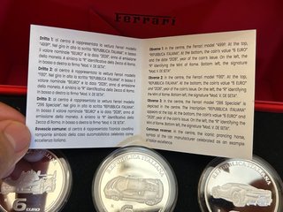 6 euro Italia 2026 Ferrari Trittico Monete