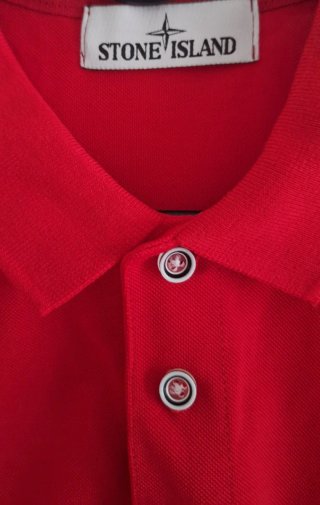 Polo Uomo Stone Island Rosso