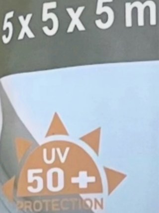 Toldo Vela Sombra 5×5×5m Protección UV 50+ •Nuevo•