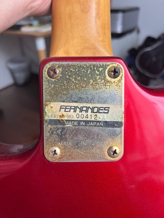 Fernandes Guitarra Eléctrica Made in Japan 90s