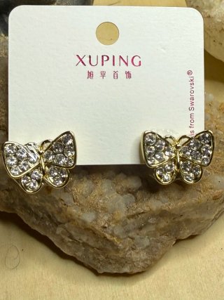 Pendientes Mariposa Xuping Cristales Swarovski