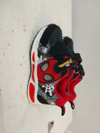 Scarpe Bambino Spiderman Nere Rosse Velcro