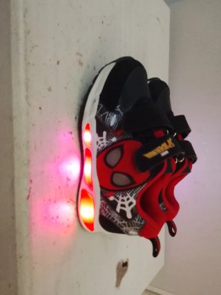 Scarpe Bambino Spiderman Nere Rosse Velcro