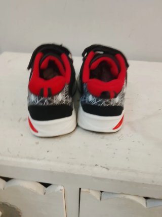Scarpe Bambino Spiderman Nere Rosse Velcro