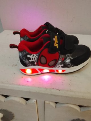 Scarpe Bambino Spiderman Nere Rosse Velcro
