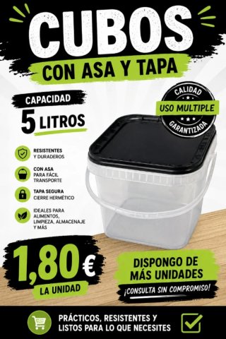 Cubos con tapa