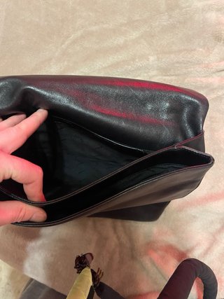 Pollini borsa argento e pelle 1990