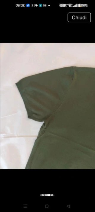 Polo in filo verde oliva