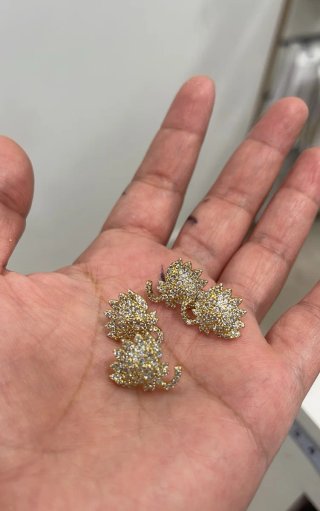 Pendientes de oro laminado 14k
