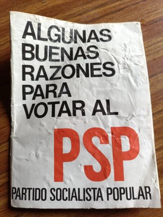 Propaganda Antigua Alianza Popular y Psp