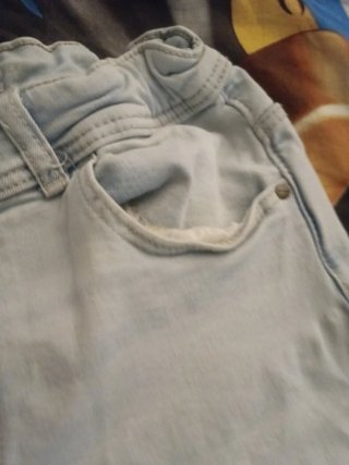Pantalón corto vaquero skinny azul