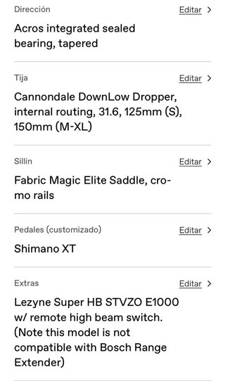LT1. 0km. Cannondale Moterra (cambio)