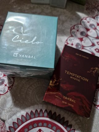 Perfume Yanbal Cielo y Temptation Mystic lote