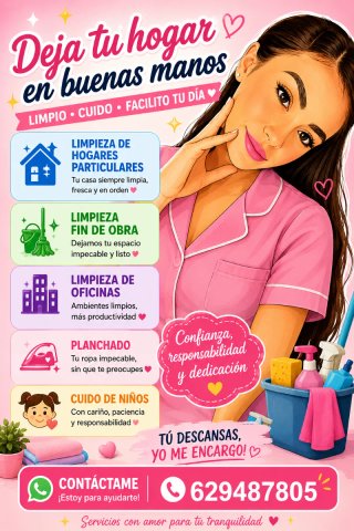 Limpieza y cuidado de niños