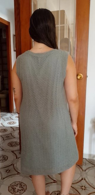 Vestido Dolores Promesas Gris Flores