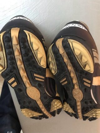 Zapatillas Munich Azul y Dorado