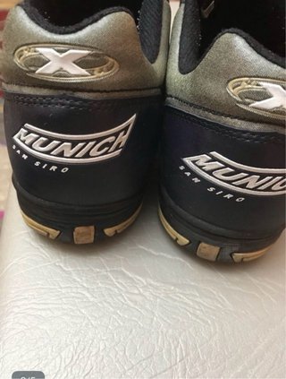 Zapatillas Munich Azul y Dorado