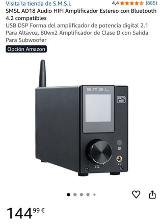 Amplificador BT estéreo digital Hi-Fi S.M.S.L AD18