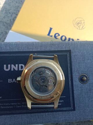 Reloj Undone Automático Azul Dorado