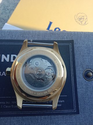 Reloj Undone Automático Azul Dorado