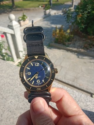 Reloj Undone Automático Azul Dorado