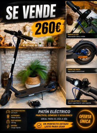 Patín Eléctrico 260€