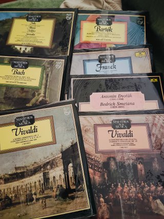 Varios lotes de discos de vinilo de música clásica
