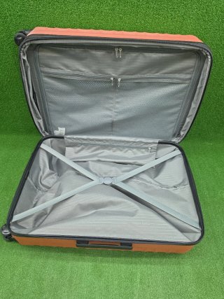 Maleta Grande Amazon Basics Naranja Rígida