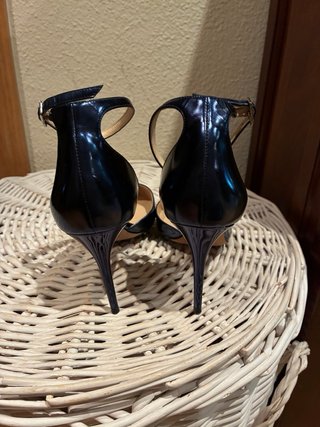 Zapatos Jimmy Choo Talla 38 Azul Marino
