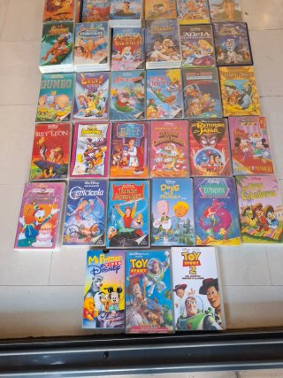 Lote VHS Películas Disney (Español)