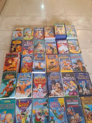 Lote VHS Películas Disney (Español)