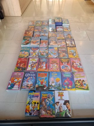 Lote VHS Películas Disney (Español)