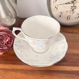 Taza y plato porcelana Royal Albert Satin rose
