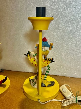 Lampade Vintage Fontanini Clown Giallo