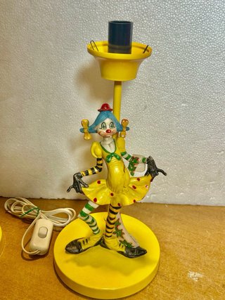 Lampade Vintage Fontanini Clown Giallo