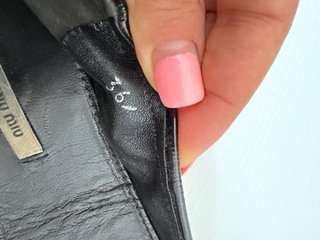 Ballerine vera pelle miu miu 36