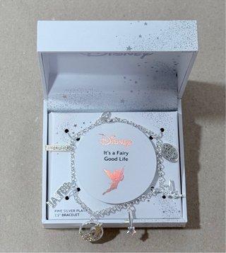 Pulsera Disney Baño Plata Fina 7.5