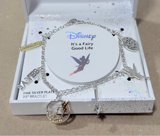 Pulsera Disney Baño Plata Fina 7.5