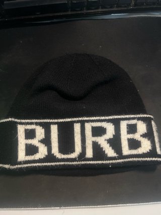 Berretto Burberry nero e bianco