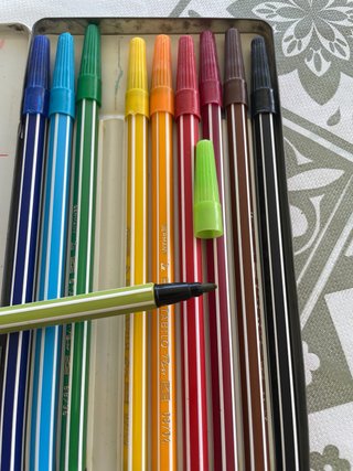 Caja 10 Rotuladores Stabilo Pen 68 Vintage