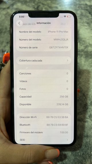 iPhone 11 Pro Max Negro