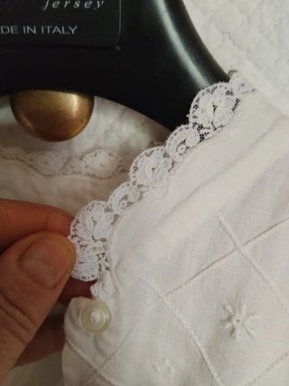 Camicia da notte in puro lino modello classico